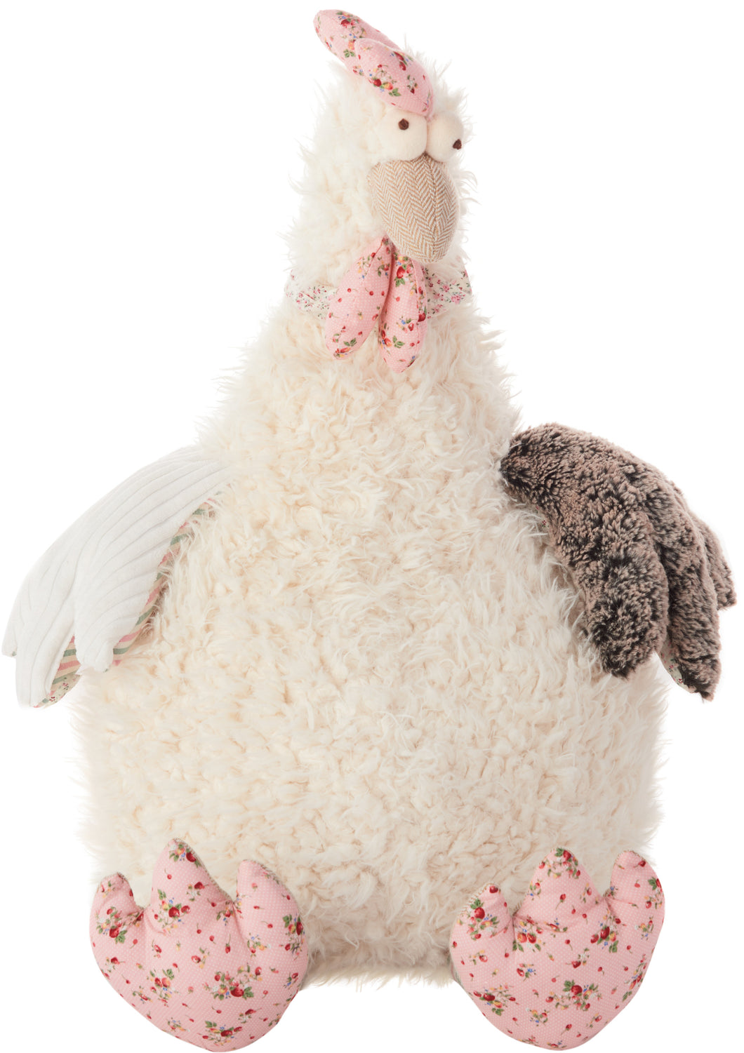 Mina Victory Plushlines Ivory Rooster Plush Animal Pillow Toy N0579 23