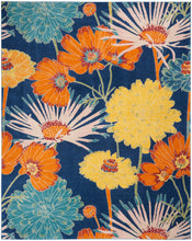 Load image into Gallery viewer, Nourison Allur 9&#39; x 12&#39; Navy Multicolor Area Rug ALR06 Navy Multicolor
