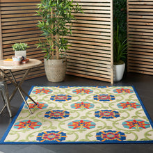 Load image into Gallery viewer, Nourison Aloha ALH19 5&#39;x8&#39; Blue Multicolor Easy-care Indoor-outdoor Rug ALH19 Blue/Multicolor
