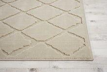 Load image into Gallery viewer, Michael Amini Gleam MA601 White 8&#39; Runner Hallway Rug MA601 Ivory
