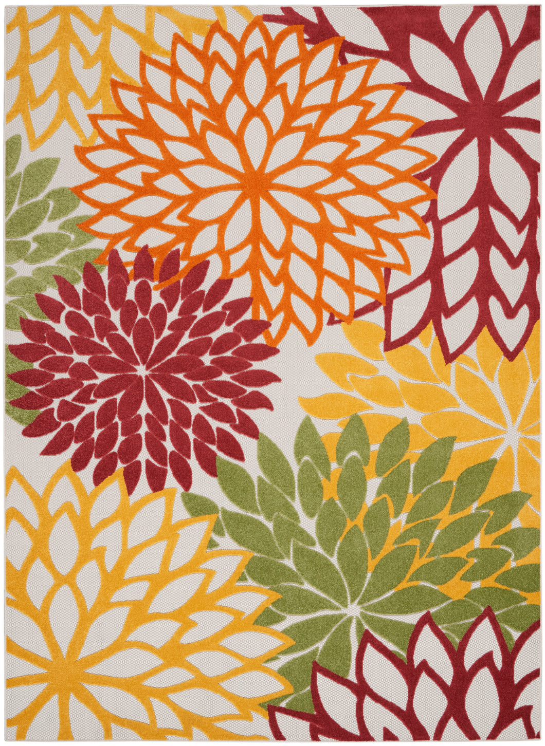 Nourison Aloha 9' x 12' Area Rug ALH05 Red Multi Colored