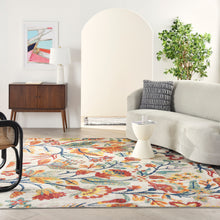 Load image into Gallery viewer, Nourison Allur 8&#39; x 10&#39; Ivory Multicolor Area Rug ALR09 Ivory Multicolor
