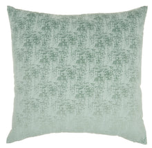 Load image into Gallery viewer, Mina Victory Life Styles Erased Velvet Celadon Throw Pillow ET438 22&quot; x 22&quot;
