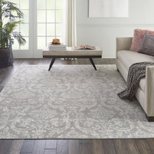 Load image into Gallery viewer, Nourison Jubilant JUB09 Grey 8&#39;x10&#39; Large Low-pile Rug JUB09 Grey
