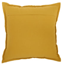 Load image into Gallery viewer, Mina Victory Life Styles Velvet Scallops Yellow Throw Pillow AZ009 18&quot; x 18&quot;
