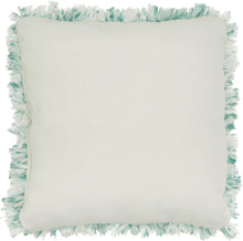 Load image into Gallery viewer, Mina Victory Shag Sprinkle Cut Chindi Celadon Throw Pillow DL860 17&quot; x 17&quot;
