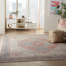 Load image into Gallery viewer, Nourison Homestead 8&#39;x10&#39; Traditional Area Rug HMS03 Blue/Grey
