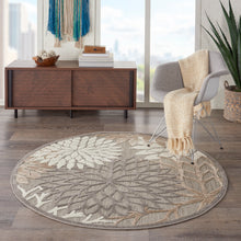Load image into Gallery viewer, Nourison Aloha 4&#39; Round Cream Patio Area Rug ALH05 Natural
