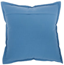 Load image into Gallery viewer, Mina Victory Life Styles Velvet Scallops Blue Throw Pillow AZ009 18&quot; x 18&quot;
