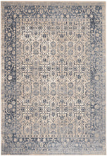 Load image into Gallery viewer, kathy ireland Home Malta MAI04 Blue and Ivory 8&#39;x11&#39; Rug MAI04 Ivory/Blue
