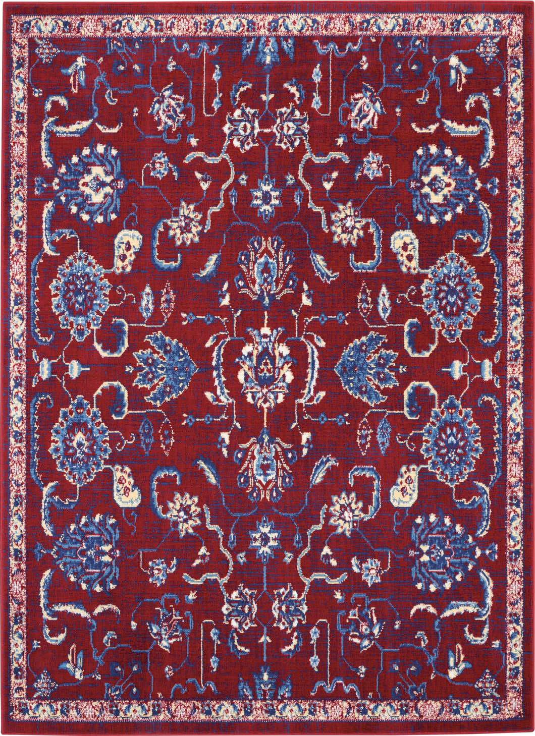 Nourison Grafix GRF36 Red 5'x7' Persian Area Rug GRF36 Red