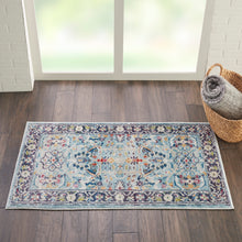 Load image into Gallery viewer, Nourison Ankara Global ANR14 Light Blue Multicolor Persian Area Rug ANR14 Teal/Multicolor
