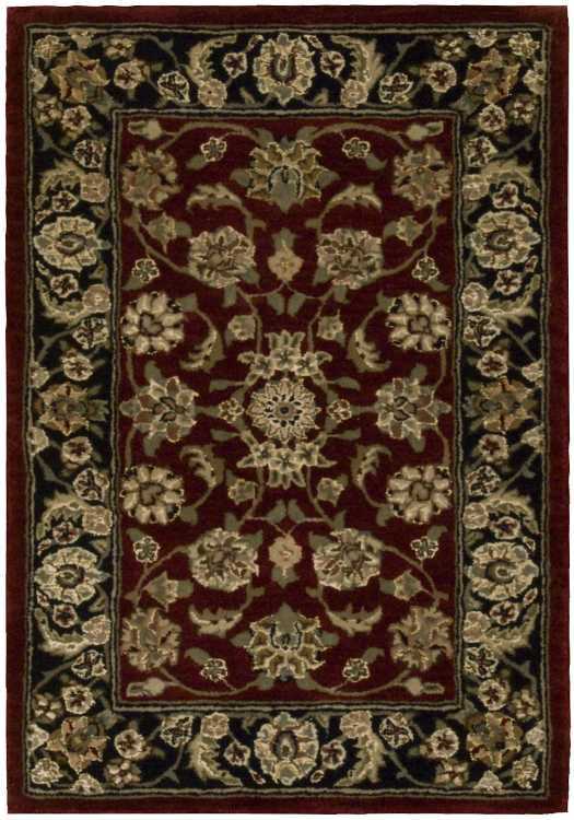 Nourison 2000 2002 Dark Red Multicolor 2'x3' Area Rug 2002 Burgundy