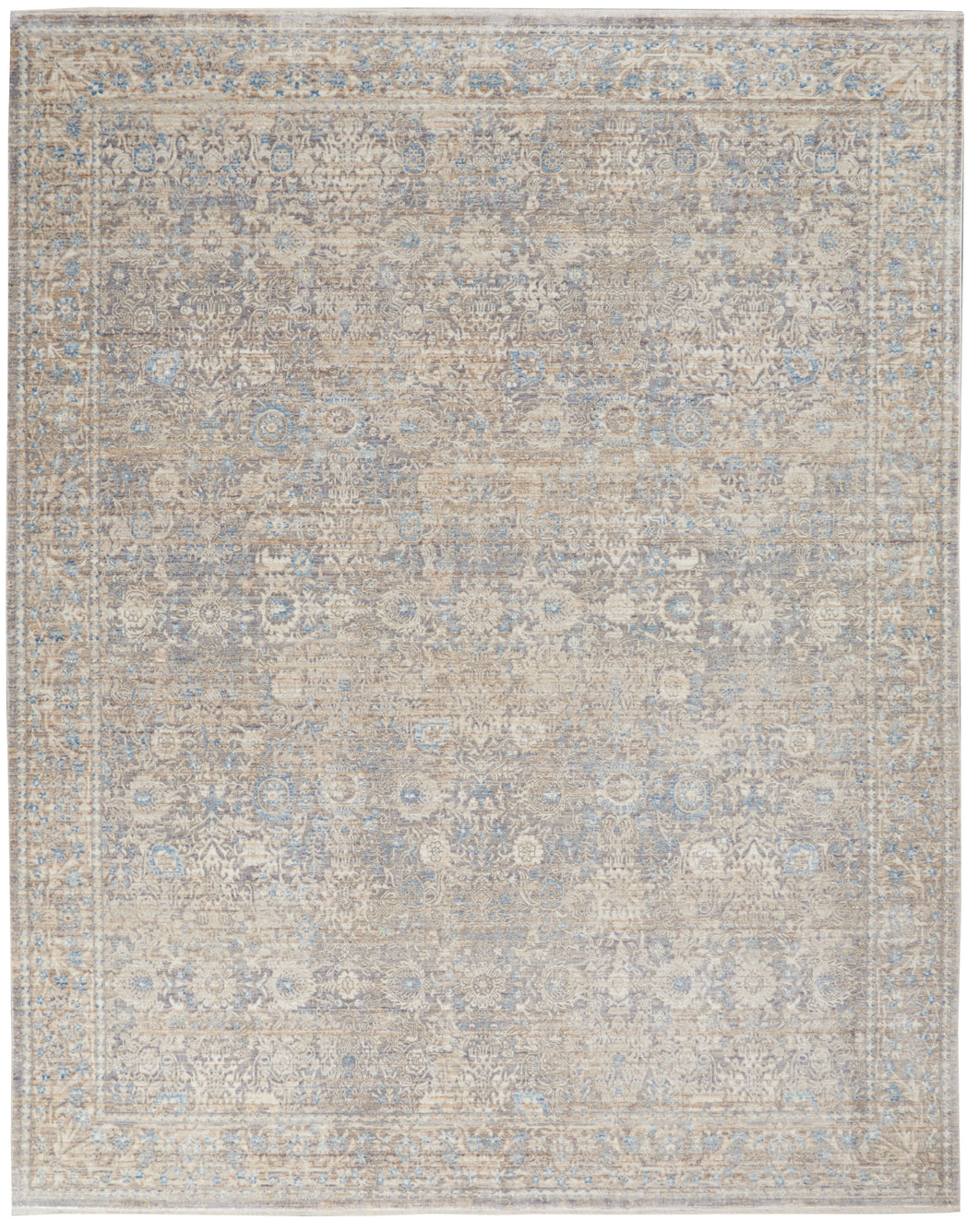 Nourison Lustrous Weave 8' x 10' Area Rug LUW01 Ivory Blue