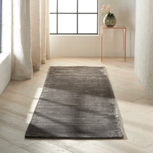 Load image into Gallery viewer, Calvin Klein Home Lunar LUN1 Grey and Black 8&#39; Runner Hallway Rug LUN1 Storm
