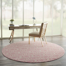 Load image into Gallery viewer, Nourison Jubilant 8&#39; Round Pink Area Rug JUB19 Pink
