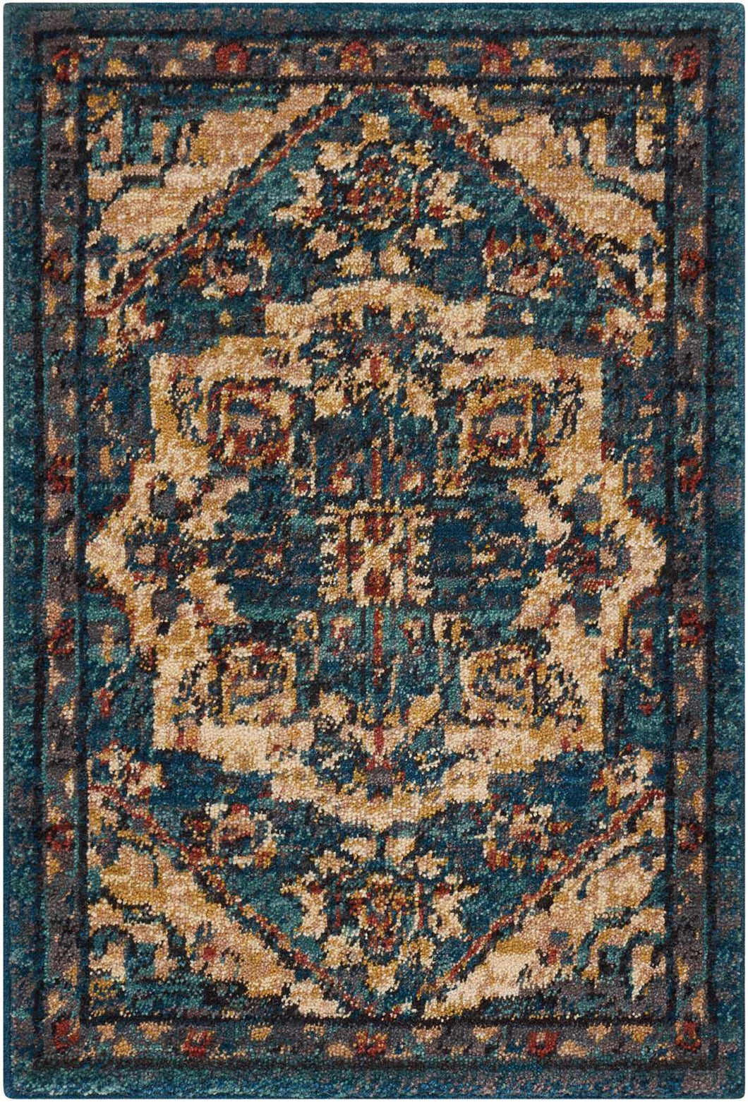 Nourison 2020 NR206 3'x5' Area Rug NR206 Teal