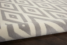 Load image into Gallery viewer, Nourison Grafix GRF18 Grey and White 8&#39;x10&#39; Large Rug GRF18 White/Grey
