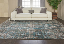 Load image into Gallery viewer, Nourison Karma KRM04 Blue and Brown 8&#39;x11&#39; Oversized Rug KRM04 Blue
