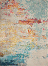 Load image into Gallery viewer, Nourison Celestial CES02 Multicolor 5&#39;x7&#39; Abstract Area Rug CES02 Sealife
