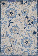 Load image into Gallery viewer, Nourison Aloha 4&#39; x 6&#39; Area Rug ALH17 Blue/Grey
