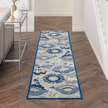 Load image into Gallery viewer, Nourison Aloha 2&#39; x 12&#39; Area Rug ALH25 Blue/Grey
