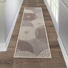 Load image into Gallery viewer, Nourison Graphic Illusions GIL04 Grey 6&#39; Runner Hallway Rug GIL04 Grey
