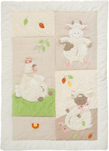 Load image into Gallery viewer, Mina Victory Plush Baby Farm Blanket Multicolor Throw Blanket N7199 26&quot; x 48&quot;
