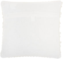 Load image into Gallery viewer, Mina Victory Life Styles Woven Stripes White Throw Pillow DC827 - Throw 17&quot;X17&quot;
