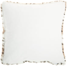 Load image into Gallery viewer, Mina Victory Deer Faux Fur Beige Throw Pillow VV465 20&quot; X 20&quot;
