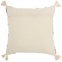 Load image into Gallery viewer, Mina Victory Life Styles Embroidered Feathers Grey Throw Pillow ST443 18&quot; x 18&quot;
