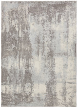 Load image into Gallery viewer, Nourison Etchings 5&#39;3&quot; x 7&#39;3&quot; Grey/Light Blue Painterly Area Rug ETC02 Grey/Light Blue
