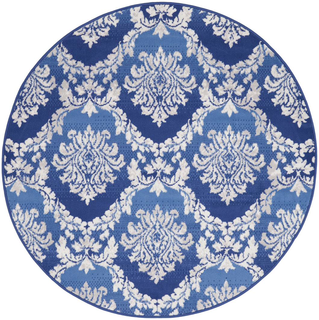 Nourison Whimsicle 5' Round Area Rug WHS01 Blue